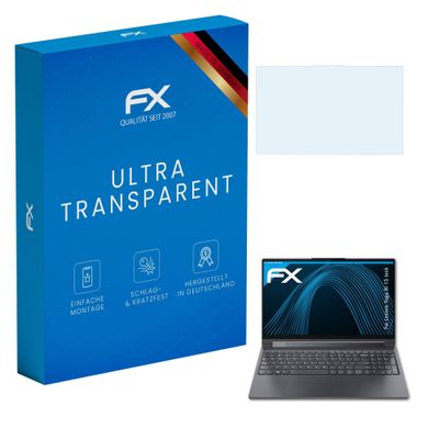 atFoliX Screen Protection Film compatible with Lenovo Yoga 9i 15 inch Screen Protector, ultra-clear FX Protective Film (2X)