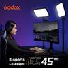 Godox ES45 Key Light, LED Video Light with Extendable Desk Stand, 0-100% Brightness & 2800-6500k Color Temperature Adjustment, APP/Remote Control, Soft Light Panel for Streaming, Zoom Calls, YouTube view 2