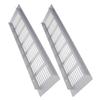 Aicosineg Aluminum Alloy Air Vents Small Rectangle Ventilation Grille Square Air Grilles Registers Louvered Grill Cover for Kitchen Sink Wardrobe Shoes Cabinet Walls Silver(2Pcs 11.81x3.15in (L x W)) view 1