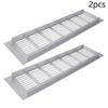 Aicosineg Aluminum Alloy Air Vents Small Rectangle Ventilation Grille Square Air Grilles Registers Louvered Grill Cover for Kitchen Sink Wardrobe Shoes Cabinet Walls Silver(2Pcs 11.81x3.15in (L x W)) view 2