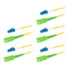 SpeedyFiberTX  5-Pack 2 Feet SC/APC to LC/UPC Slim Simplex Riser OFNR Fiber Patch Cable, Corning SMF-28 Singlemode 9/125um Ultra Fiber, OS1/OS2 Compatible view 1
