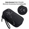 DDgro Electronics Travel Organizer, Tech Accessories Pouch Bag for Cables/Charger & Cords (Small, Black) view 4