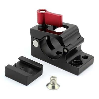 BGNing 25mm 22mm Rod Clamp Monitor Mount Bracket Holder Cold Shoe Adapter Compatible with DJI, Ronin M, Zhiyun Crane2 Plus Crane V2 Gimbal Stabilizer (25mm Clamp Hotshoe)