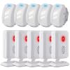 GREENCYCLE Wireless Motion Sensor Detector Alarm, Home Security Business Alert, Store Welcome Chime Door Entry Doorbell (918 Feet, 36 Tunes, 4 Volume Levels, LED Indicators), 5 Pack view 1