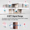 GREENCYCLE Wireless Motion Sensor Detector Alarm, Home Security Business Alert, Store Welcome Chime Door Entry Doorbell (918 Feet, 36 Tunes, 4 Volume Levels, LED Indicators), 5 Pack view 4