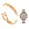 C2D JOY Stainless Steel Straps Compatible with Garmin Lily Smartwatch Replacement Band for Women Jewelry Bracelet Dressy Wristband - Rose Gold view 1