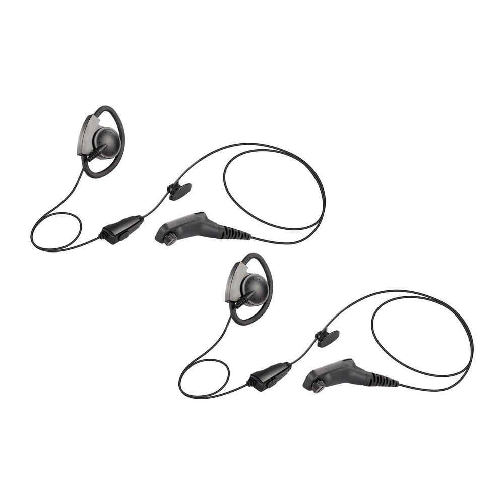 2 Pack ArrowMax AEH2000-M9 Earhook Headset Earpiece with Mic Compatible with Motorola Radios APX 8000 APX 7000 APX 4000 XPR 7350e XPR 7550 XPR 7580e APX6000 APX8000 XPR7550 XPR7550e APX 6000 XPR 7550e