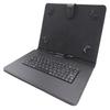 AKNICI 10-10.5 Inch Keyboard Case with Micro USB Plug/Type-C Plug, PU Leather Folio Stand Case Cover for All Android Tablet 10 10.1 10.4 10.5 Inch TECLAST Blackview DOOGEE UMIDIGI CHUWI Headwolf view 1