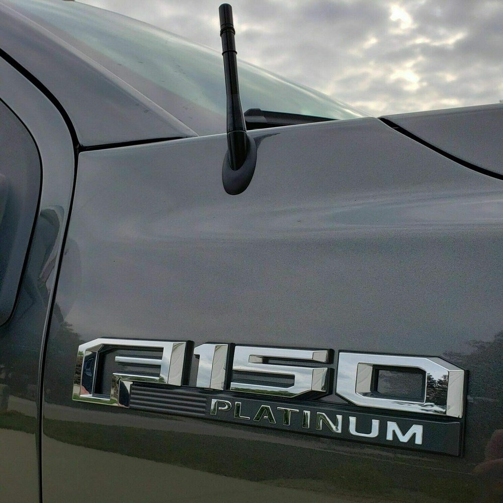 4" Short Black Stubby Aluminum Antenna Replacement Mast Power Radio AM/FM for Ford F-150 2009-2021 Pickup (Pick-up) Truck