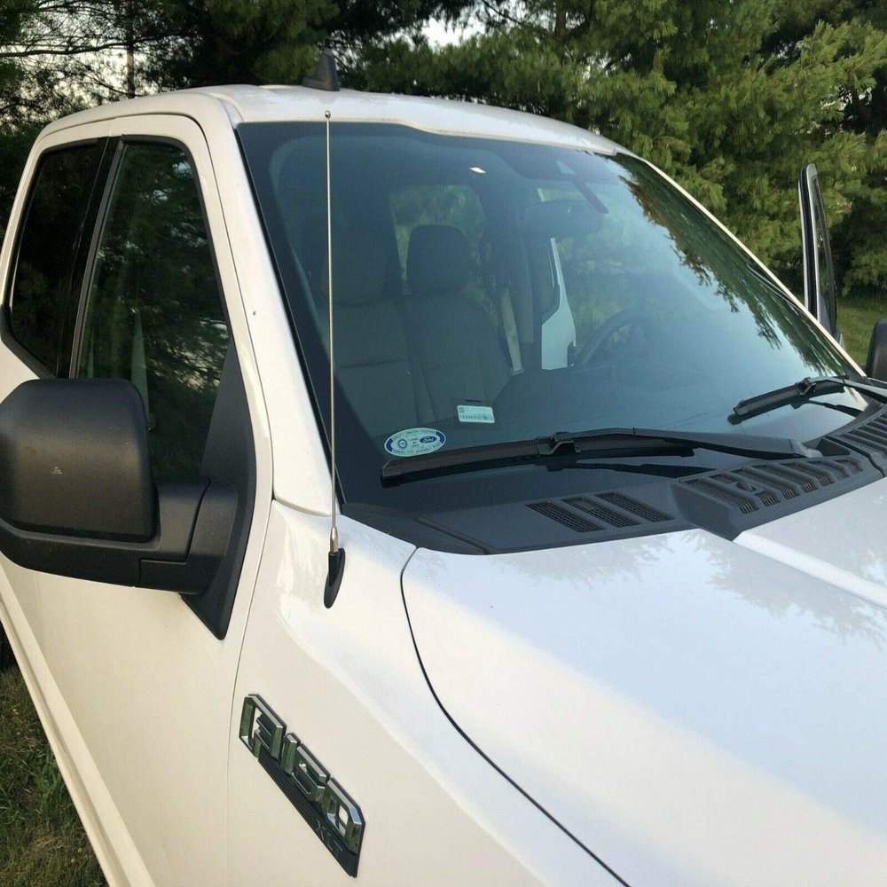 15" inch Stainless Steel Antenna Replacement Mast Power Radio for Ford F-150 2009-2021 Pickup (Pick-up) Truck