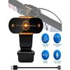 2K Webcam, 2021 Upgraded Full HD Web Camera for Computer with Privacy Cover, USB Web cam with Microphone Auto Focus webcams for Teaching, Online Conference, Video Calling Plug& Play view 4