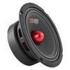 DS18 PRO-GM6.4B Loudspeaker - 6.5", Midrange, Red Aluminum Bullet, 480W Max, 4 Ohms,1.5" Kapton VC Premium Quality Audio Door Speakers for Car or Truck Stereo Sound System (1 Speaker) (Renewed) view 1