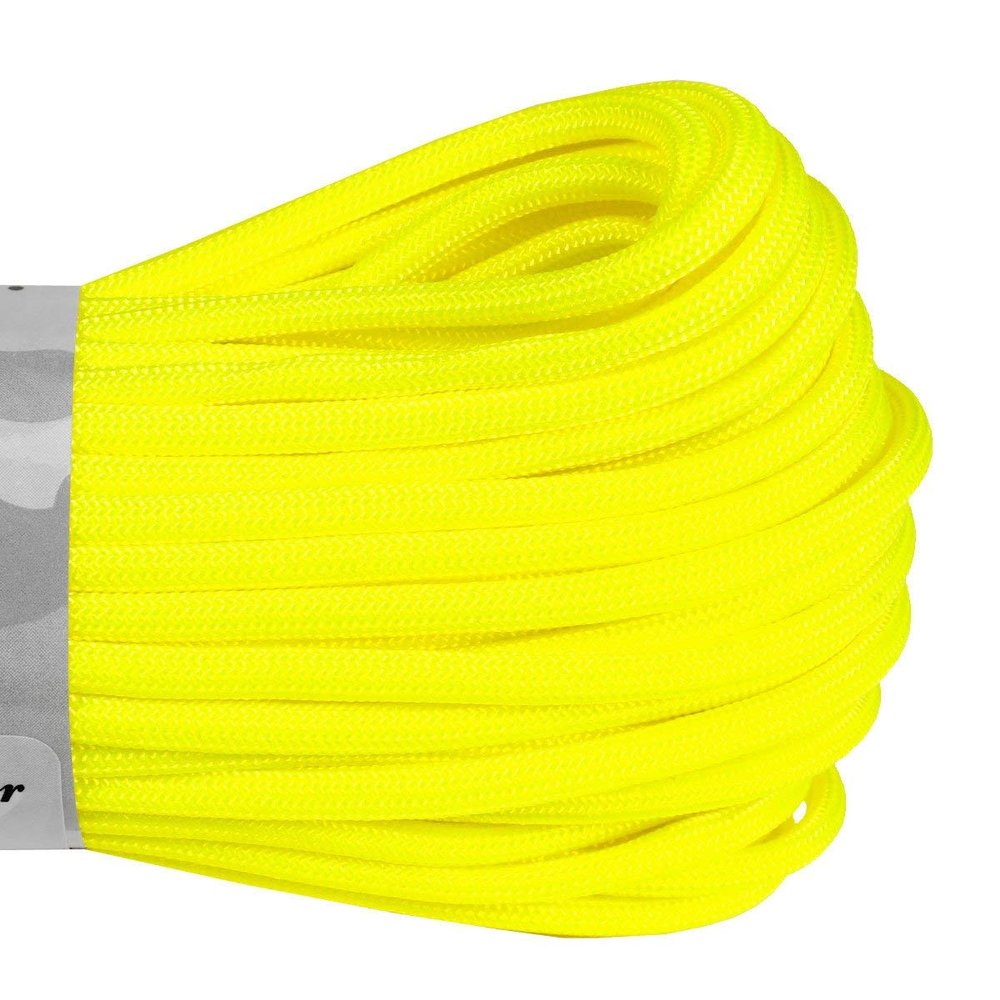 Atwood Rope MFG 550 Paracord 1000 Feet 7-Strand Core Parachute Cord (Neon Yellow)