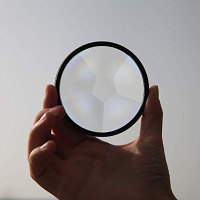 Camera Filter, 77mm Pentagonal Kaleidoscope SLR Accessories Filter Photography Foreground Blur Film and Television Props