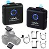 CaTeFo Star200T1 2.4GHz Wireless Lavalier Microphone System for Camera, Tiny Omnidirectional Lapel Mic Compatible with DSLR Camera Camcorders iPhone Android Smartphone Tablet, 200' ft Audio Range view 1