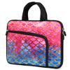 11 11.6 12 12.5 inch Laptop Carrying Bag Chromebook Case Notebook Ultrabook Bag Tablet Cover Neoprene Sleeve with Extra Pockets for Apple MacBook Air Samsung Google Acer HP DELL Asus (Mermaid Scale) view 1