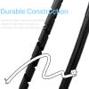 CSZD Spiral Cable Wrap,10ft  1/4 inch Spiral Wire Wrap Cord Covers Bundle Sleeve Hose for PC TV Computer Electrical Wire Organizer,Tangle Stop Cord Cover and Detangler,Black view 3
