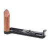 Camera Hand Grip for Fuji Fujifilm XT4 X-T4, Aluminum Alloy Video Bracket Accessories with Arca Swiss Plate, Wooden Side Grip and Cold Shoe Mount view 1