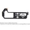 Camera Hand Grip for Fuji Fujifilm XT4 X-T4, Aluminum Alloy Video Bracket Accessories with Arca Swiss Plate, Wooden Side Grip and Cold Shoe Mount view 4