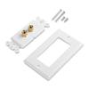 2 Posts Speaker Wall Plate Home Theater Wall Plate Audio Panel for 1 Speakers view 4