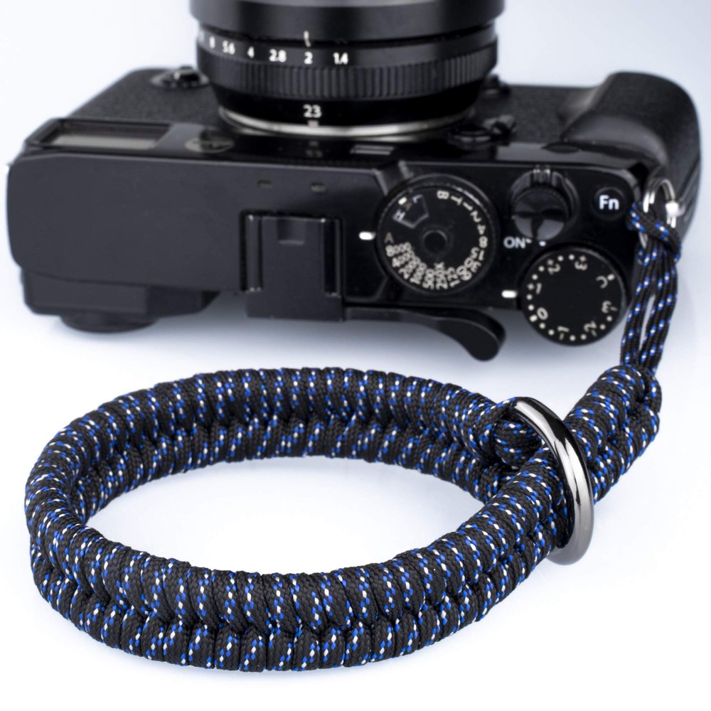 AQAREA Camera Wrist Strap for DSLR Mirrorless Camera, Quick Release Camera Hand Strap with Safer Connector (Blue)