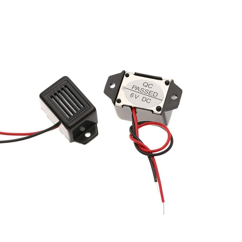 2PCS 33.5 * 15mm Electronic Buzzer Alarm Mechanical Buzzer Constant Tone Sound Beeper 1.2V/3V/6V/12V (6V)