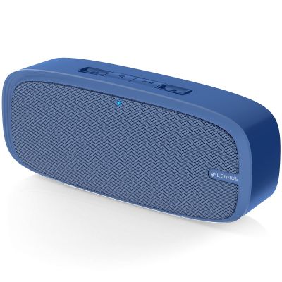LENRUE Bluetooth Speaker, Wireless Portable Speaker with Loud Stereo Sound, Rich Bass, 12-Hour Playtime, Built-in Mic. Perfect for iPhone, Samsung and More (Blue)