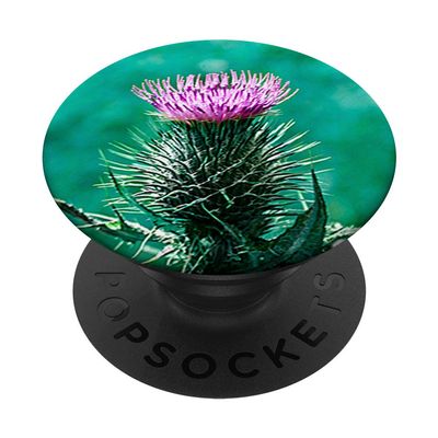 Pretty Scottish Thistle Flower Design Celtic Scotland Symbol PopSockets PopGrip: Swappable Grip for Phones & Tablets