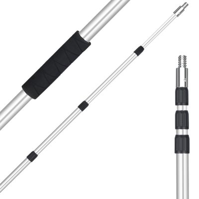 Lineslife Telescoping Pole, 4-12 FT Paint Roller Extension Pole, Multi-Purpose Sturdy Aluminum Alloy with Twist-Lock Design for Windows, Painting, Dusting and Cleaning