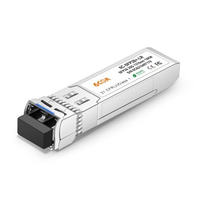6COMGIGA 25GBASE-LR SFP28 1310nm 10km DOM LC SMF Optical Transceiver Module for Arista Networks SFP-25G-LR