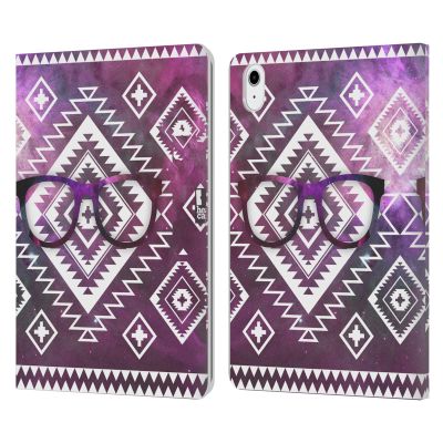 Head Case Designs Navajo Glasses Nebula Tribal Patterns Leather Wallet Case Compatible with Apple iPad Air 11 2020/2022/2024/2025