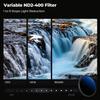 K&F CONCEPT 39mm Variable ND Lens Filter ND2-ND400 (1-9 Stops) 18 Multi-Layer Coatings Adjustable Neutral Density Ultra Slim Lens Filter for Camera Lens (K-Series) view 3