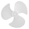 GLOGLOW 10.6 Inch Plastic Fan Replacement, 3-Leaf Universal Fan Blades with Nut Cover for Household Standing Pedestal and Table Fans, 2 Pack view 1
