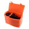 Qinlorgo Camera Insert Bag, Nylon + Velvet DSLR Camera Bag Camera Protect Bag Camera Purse Camera Sleeve 24x12x18cm for SLR Camera Professionals(Orange) view 1
