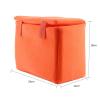 Qinlorgo Camera Insert Bag, Nylon + Velvet DSLR Camera Bag Camera Protect Bag Camera Purse Camera Sleeve 24x12x18cm for SLR Camera Professionals(Orange) view 2
