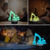 Ammonite Excavator 3D Lamp for Kids, LED Optical Illusion Night Light with Remote Control and Timing Function as Christmas Birthday Gifts Ideas for Boys Kids Teen view 4