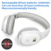 YUFFUN Rechargeable and Portable Personal FM Radio Headphones with Best Reception, Wireless Headset Ear Muffs for Jogging, Mowing, Cycling, Meeting FM Receiver, White view 2