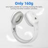 YUFFUN Rechargeable and Portable Personal FM Radio Headphones with Best Reception, Wireless Headset Ear Muffs for Jogging, Mowing, Cycling, Meeting FM Receiver, White view 4