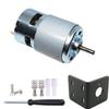 775 DC Motor DC 24V Max 20000RPM Ball Bearing Large Torque High Power Low Noise Gear Motor Electronic Component Motorwith Bracket view 1