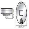 Hanwha Techwin XNF-8010RV X-Series 6MP WDR PoE Network Fisheye Digital PTZ Dome Camera with 1.6mm Fixed Lens, RJ45 Connection view 2