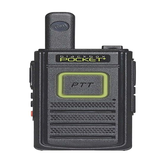 Klein Electronics Blackbox-PocketPlus Compact 2-Way Radio, 16 Channels, 1.5 Watts Output, UHF Frequency 400-470 Mhz, Only 0.5" Thin, Includes Compander, PC Programmable, Voice Prompt, VOX Function