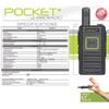 Klein Electronics Blackbox-PocketPlus Compact 2-Way Radio, 16 Channels, 1.5 Watts Output, UHF Frequency 400-470 Mhz, Only 0.5" Thin, Includes Compander, PC Programmable, Voice Prompt, VOX Function view 3