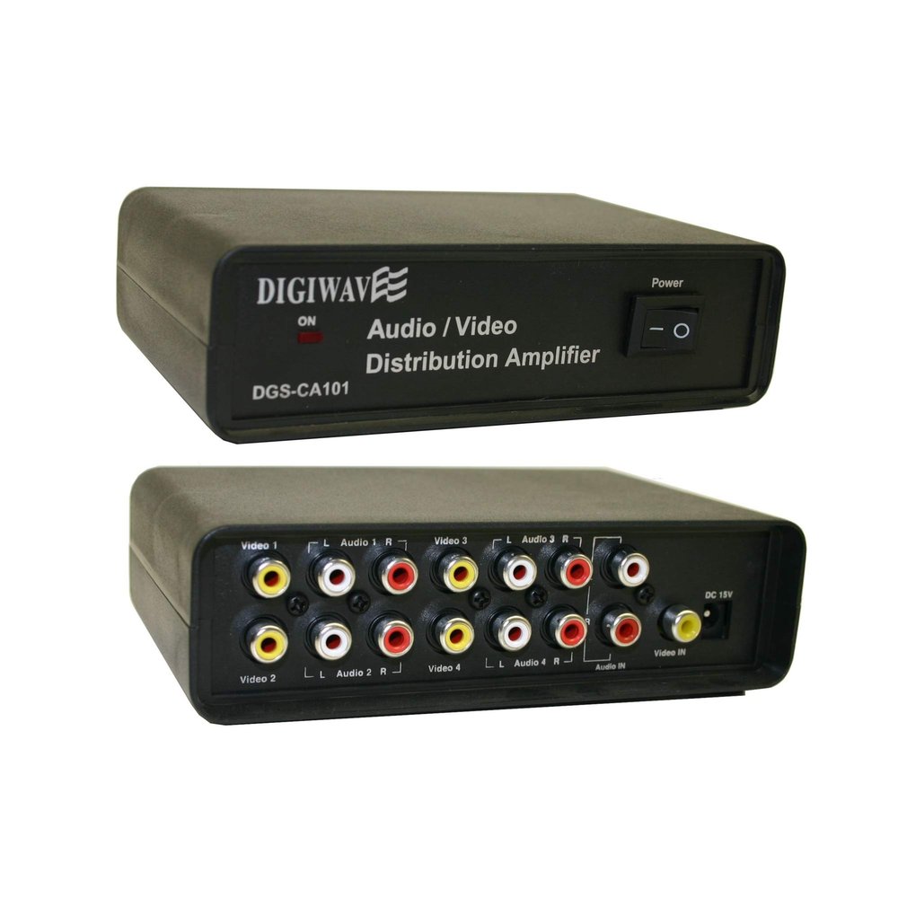 Digiwave 4 Way AV Distributor with Amplifier