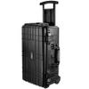 Eylar 22" Carry-On Travel Roller Gear, Camera, Drones, Tools, Equipment Hard Case Waterproof with Foam Black view 2