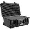 Eylar 22" Carry-On Travel Roller Gear, Camera, Drones, Tools, Equipment Hard Case Waterproof with Foam Black view 3