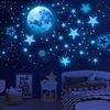 1120 Pcs Glow in The Dark Stars for Ceiling, Glowing Space and Moon Decals Universe Stickers for Kids Excellent Gifts for Boys Girls Nursery Bedroom Living Room Birthday Gift Room Decor view 1