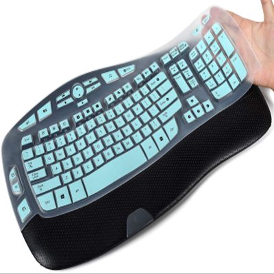CaseBuy Keyboard Cover for Logitech K350 & MK550, Ultra Thin Protector, Mint