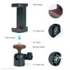 LINCO Lincostore 3 Pack Mini Ball Head with 1/4" Screw Mount & Phone Clamp Holder 360 Degree Rotatable Tripod Ball Head for DSLR Cameras HTC Vive Monopods Camcorder Light Stand AM283 view 3