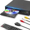 Region Free DVD Player for Smart TV 1080P HDMI DVD Player with USB Input, Compact CD DVD Players Support PAL/NTSC, HDMI & AV Cable and Remote Control view 1