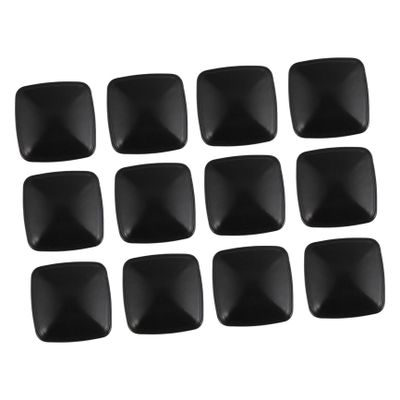 DOITOOL Closet Dresser Black Cabinet Knobs 12pcs Aluminum Alloy Drawer Pulls Square Drawer Knobs Cabinet Knobs for Home Office Kitchen Cupboard Dresser DIY Black Cabinet Pulls Closet Drawers